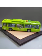 30 cm-es Dupla Ajtós Játékbusz Fénnyel és Hanggal