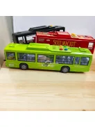30 cm-es Dupla Ajtós Játékbusz Fénnyel és Hanggal