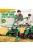 RC Traktor Kombájnnal és Világítással – 1:24 Méretarány, Tartós ABS, Akkumulátoros Traktor Játék