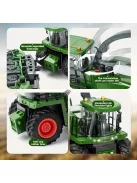 RC Traktor Kombájnnal és Világítással – 1:24 Méretarány, Tartós ABS, Akkumulátoros Traktor Játék