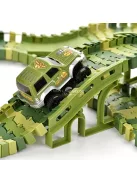 120 db-os Dinoszaurusz Pálya Játék Elektromos Autó Pálya Készlet Fiúknak