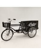 Retro Alloy Classic Tricikli Részletes Aranyozott Makett