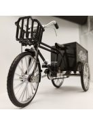 Retro Alloy Classic Tricikli Részletes Aranyozott Makett