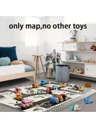 Vízálló autós közlekedésű játékszőnyeg