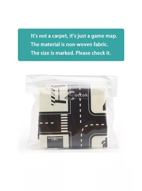 Vízálló autós közlekedésű játékszőnyeg