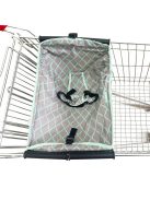 Bevásárlókocsira rögzíthető babahordozó