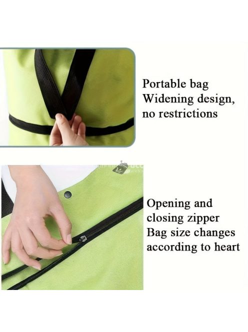 Praktikus bővíthető bevásárlótáska, kerekekkel