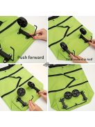 Praktikus bővíthető bevásárlótáska, kerekekkel