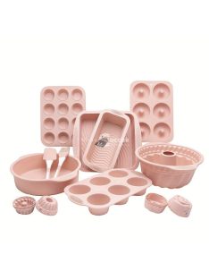 21 db-os Szilikon sütőforma és kiegészítő szett