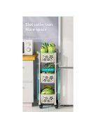 3 szintes Tárolópolc kerekekkel