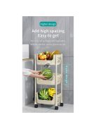 3 szintes Tárolópolc kerekekkel