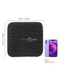 Méhsejt mintázatú, kétrétegű szőnyeg macskaalomhoz