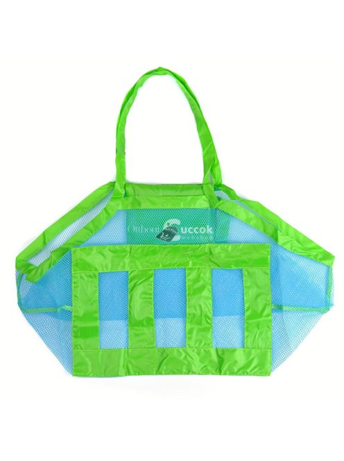 Nagy kapacitású hálós strandtáska