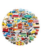 50db Járműves matrica szett