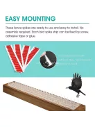 Macska- és madár riasztó tüskék kerítésre