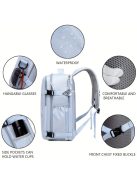 Nagy kapacitású utazó hátizsák, cipőtartó zsebbel