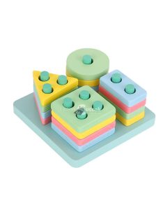 Montessori geometriai formaválogató játék