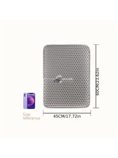   Méhsejt mintájú kétrétegű szőnyeg macskaalomhoz, 45x60 cm