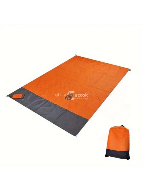 Nagy méretű összehajtható strandszőnyeg 200x210 cm - - Narancssárga