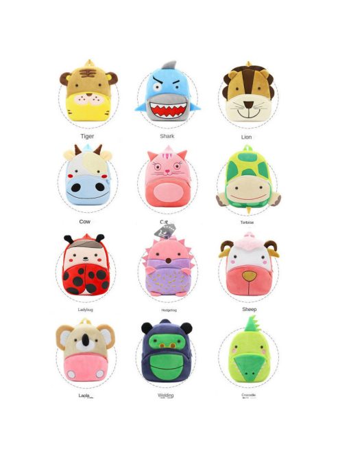 Plüss állatos gyerekhátizsák