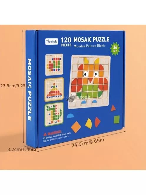 Színes mozaik kirakó játék