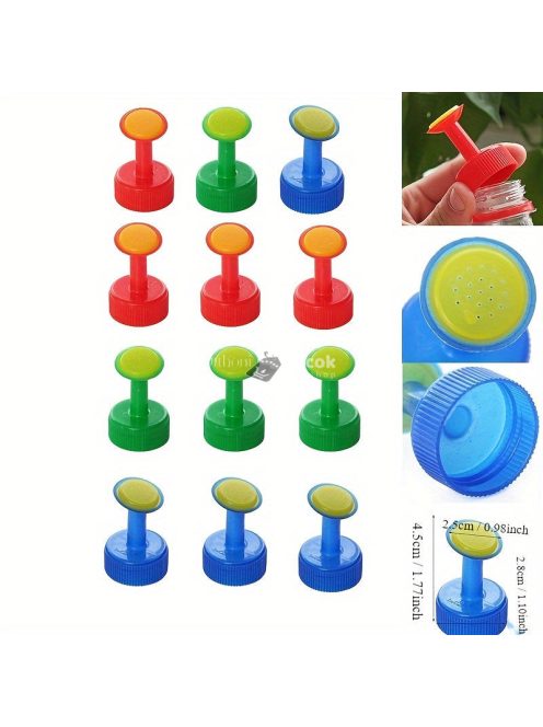 Öntöző kupak műanyag palackra, 5db