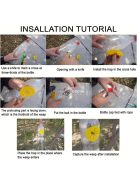 Darázsfogó csapda műanyag palackhoz, 10db