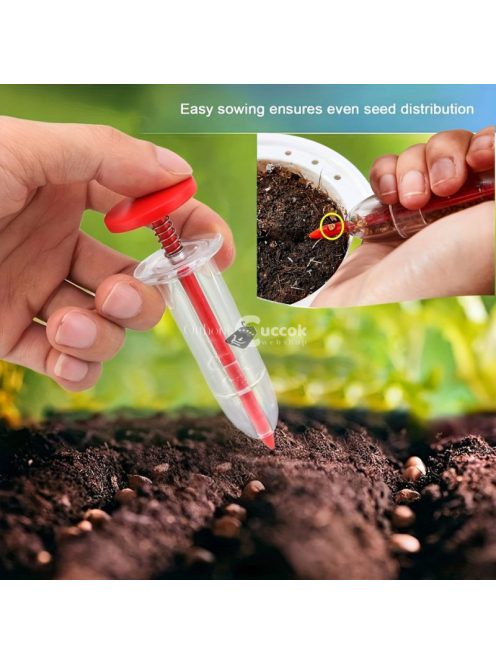 Mini kézi magvető fecskendő