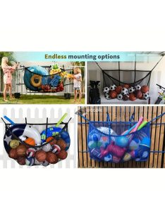   Felakasztható tárolóháló úszógumikhoz, kerti játékokhoz