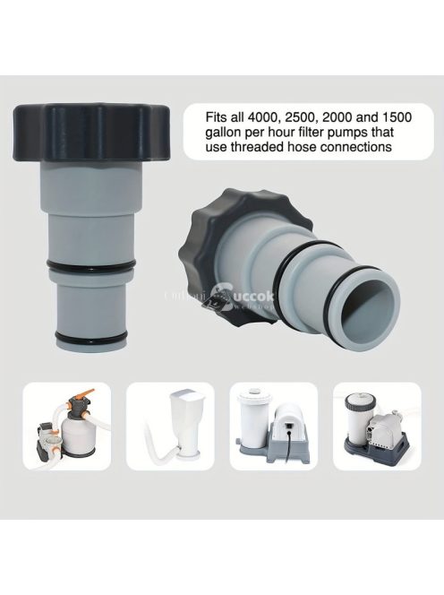 2db Tömlőadapter menetes szivattyúkhoz