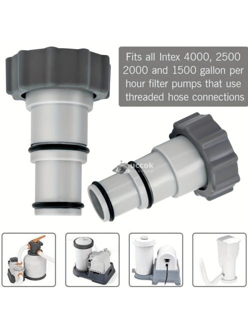 2db Tömlőadapter menetes szivattyúkhoz