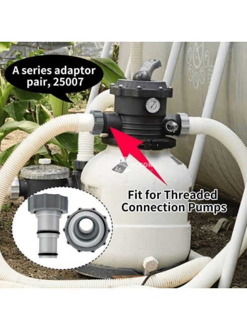 2db Tömlőadapter menetes szivattyúkhoz