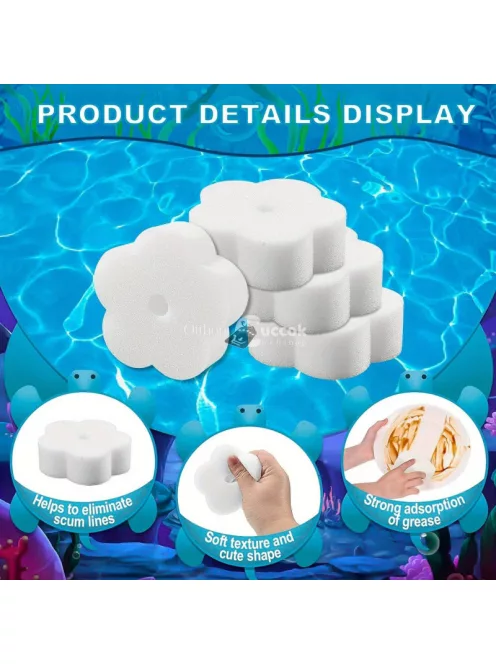 10db Olajfelszívó medencetisztító szivacs