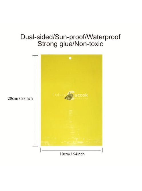 Ragacsos rovarfogó papír, 10db