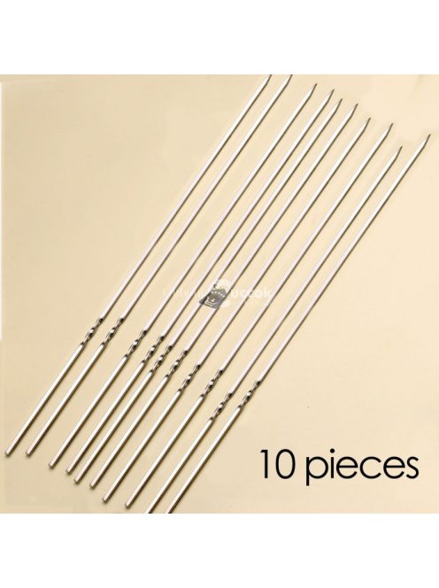 10 db Újrafelhasználható rozsdamentes acél BBQ nyárs