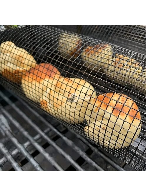 Henger alakú grillező kosár, 20cm