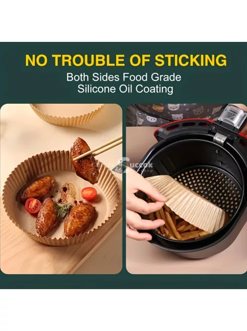 50db Air Fryer sütőpapír, 16cm