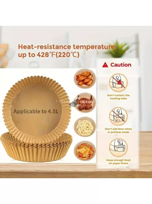 50db Air Fryer sütőpapír, 16cm