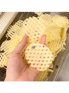 Rácsos burgonya szeletelő, zöldség szeletelő