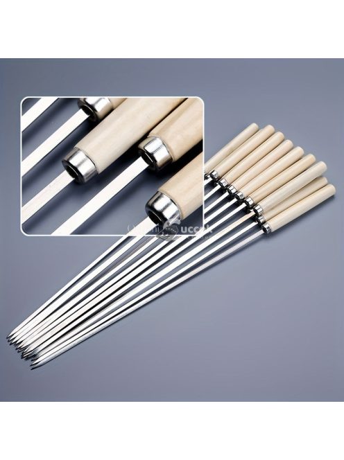 5db Grill nyárs fa nyéllel