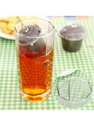 Rozsdamentes acél teatojás, fűszerlabda