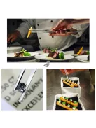 Rozsdamentes acél konyhai csipesz, grillcsipesz