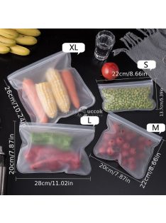 1db Újrafelhasználható Élelmiszer Tároló Zacskó