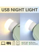 10db Mini USB éjszakai Lámpa, Meleg Fehér