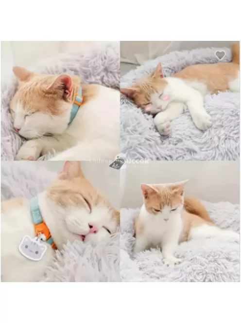 Puha, Meleg Fánk Alakú Macskaágy 39 cm