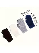 1 pár Kötött Kesztyű Érintőképernyős Telefonokhoz