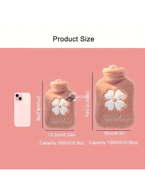 500 ml Melegvizes Zacskó Plüs Borítással