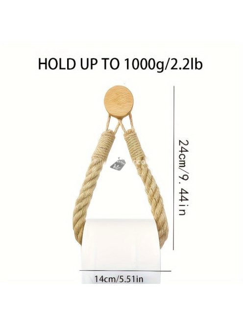 Kenderkötél WC Papír Tartó