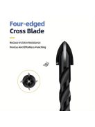 Lándzsafejű Kerámiafúró 7db 3-12mm