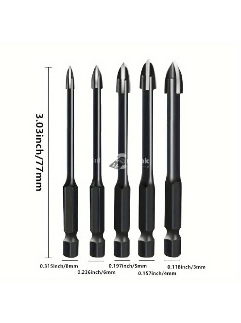 5db Lándzsafejű Fúrószár